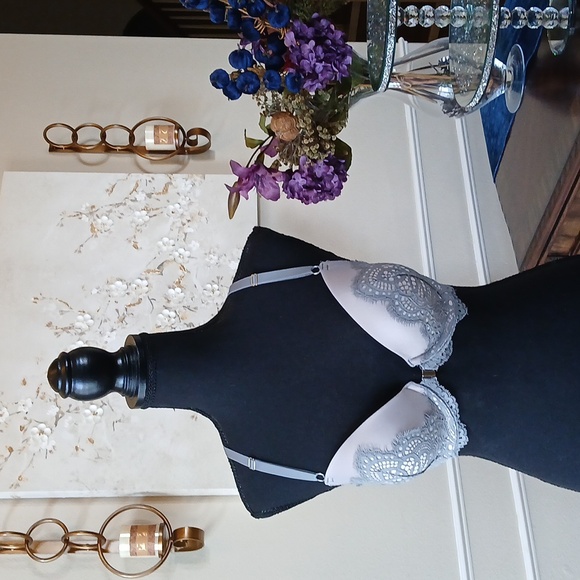 Victoria's Secret Dream Angels Gray Lace  Demi Bra. Size 32DDD - Picture 15 of 17